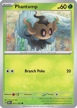 Phantump (011/197) [SV03 Obsidian Flames] - Common