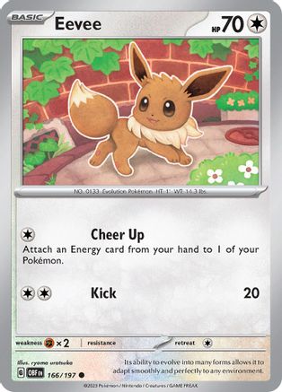 Eevee (166/197) [SV03 Obsidian Flames] - Common