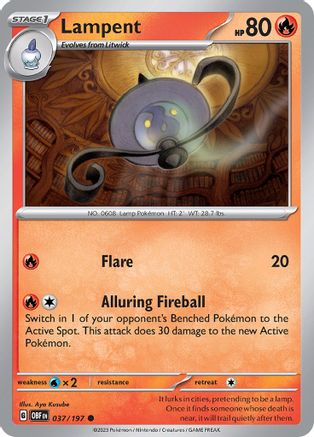 Lampent (037/197) [SV03 Obsidian Flames] - Common