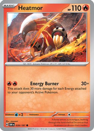 Heatmor (039/197) [SV03 Obsidian Flames] Reverse Holofoil - Common