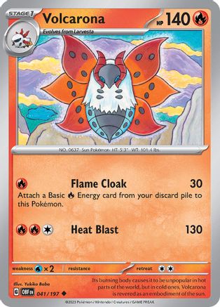 Volcarona (041/197) [SV03 Obsidian Flames] Reverse Holofoil - Uncommon
