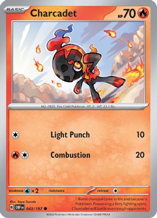 Charcadet (043/197) [SV03 Obsidian Flames] - Common