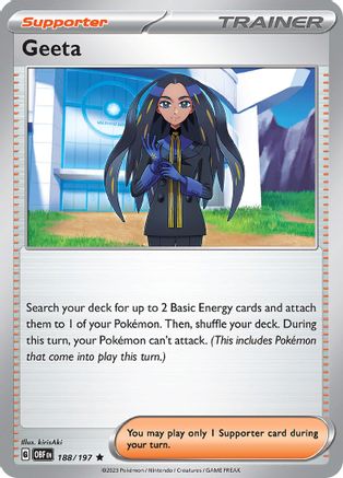 Geeta (188/197) [SV03 Obsidian Flames] Holofoil - Rare