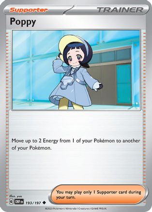 Poppy (193/197) [SV03 Obsidian Flames] Reverse Holofoil - Uncommon