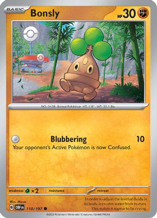 Bonsly (110/197) [SV03 Obsidian Flames] - Common
