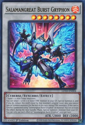 Salamangreat Burst Gryphon (Ultra Rare) (LD10-EN004) - Legendary Duelists: Soulburning Volcano 1st Edition
