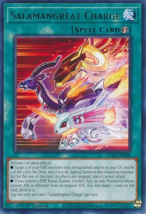 Salamangreat Charge (Rare) (LD10-EN006) - Legendary Duelists: Soulburning Volcano 1st Edition