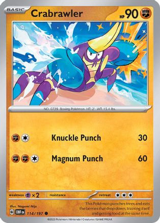 Crabrawler (114/197) [SV03 Obsidian Flames] - Common