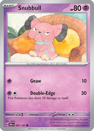 Snubbull (087/197) [SV03 Obsidian Flames] - Common