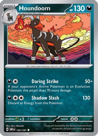 Houndoom (133/197) [SV03 Obsidian Flames] - Uncommon
