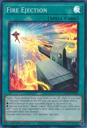 Fire Ejection (Super Rare) (LD10-EN022) - Legendary Duelists: Soulburning Volcano 1st Edition