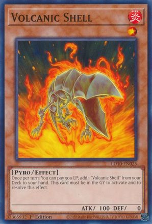Volcanic Shell (Common) (LD10-EN025) - Legendary Duelists: Soulburning Volcano 1st Edition