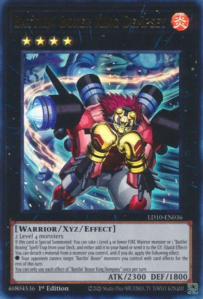 Battlin' Boxer King Dempsey (Ultra Rare) (LD10-EN036) - Legendary Duelists: Soulburning Volcano 1st Edition