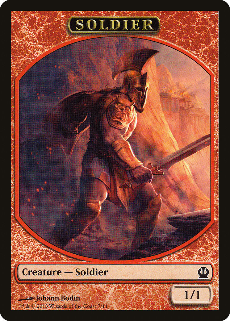 Soldier Token (Red) (THS-007) [Theros Tokens]