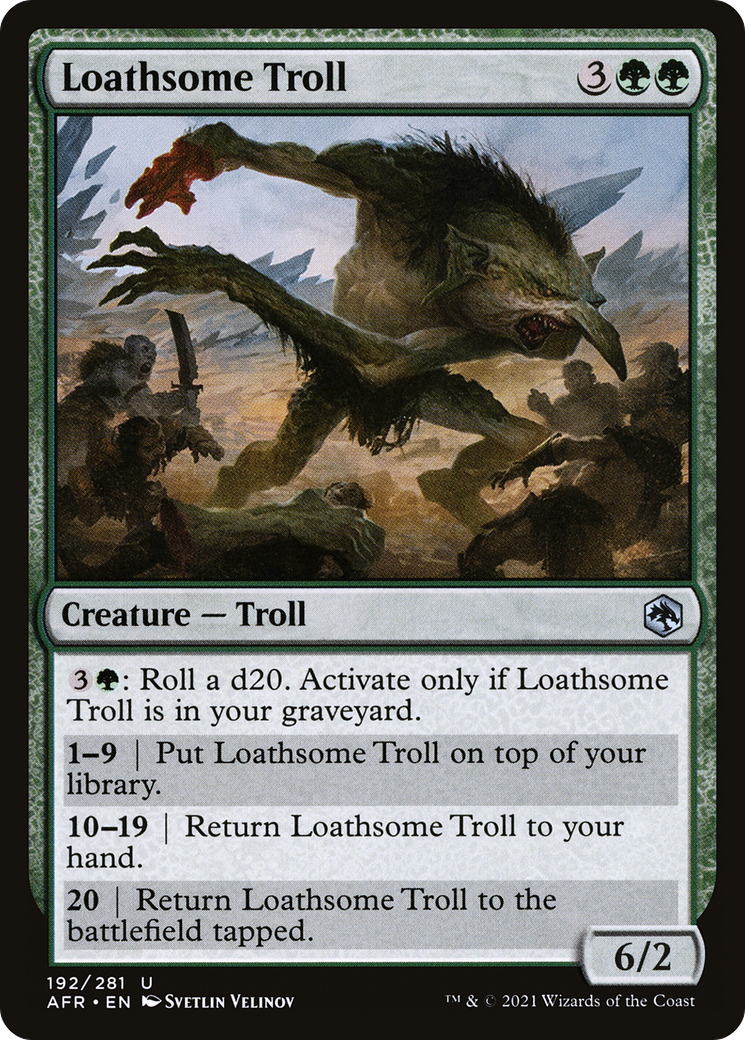 Loathsome Troll (AFR-192) [Adventures in the Forgotten Realms]