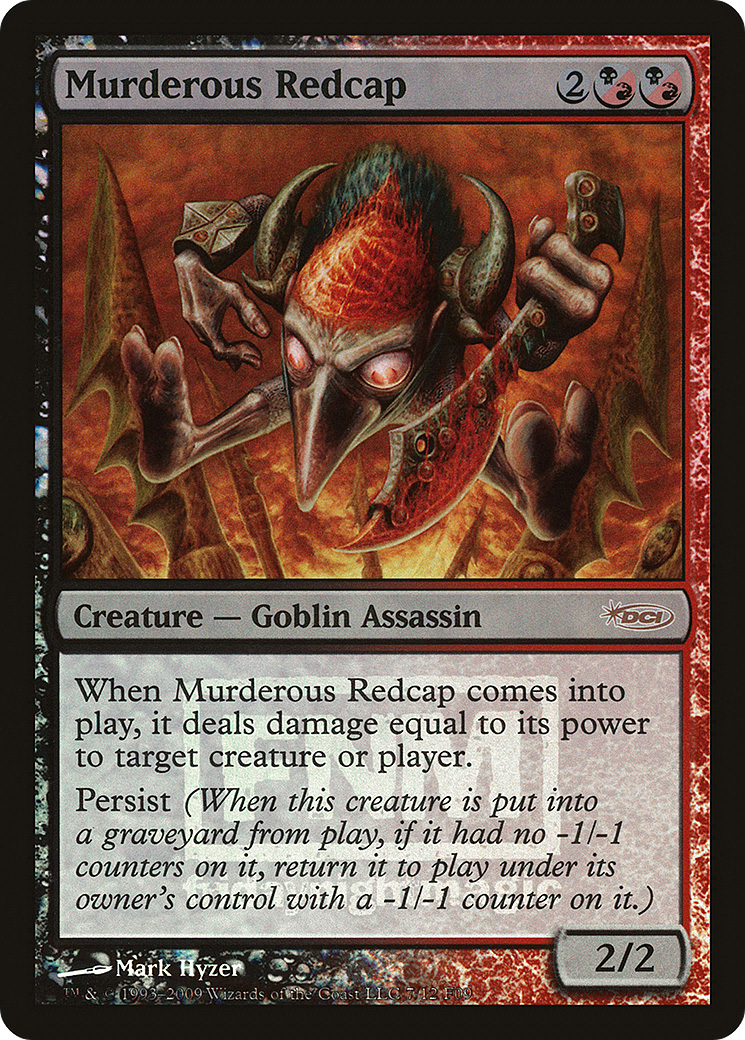 Murderous Redcap [Friday Night Magic 2009] Foil