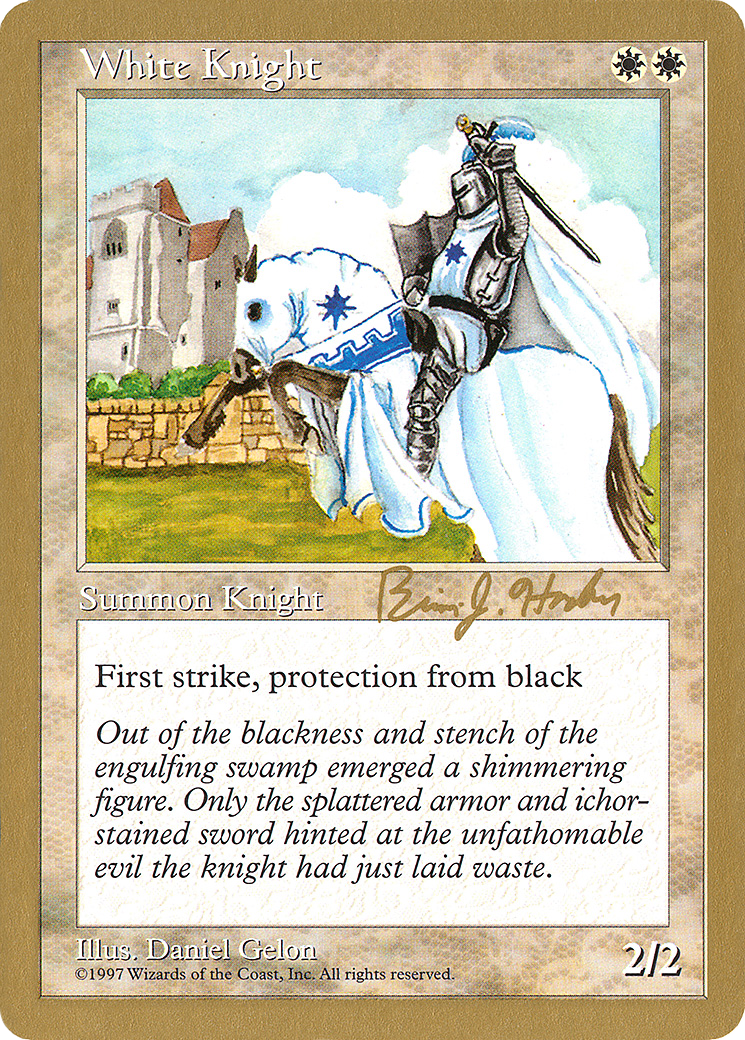 White Knight - 1998 Brian Hacker (5ED) [World Championship Decks 1998]