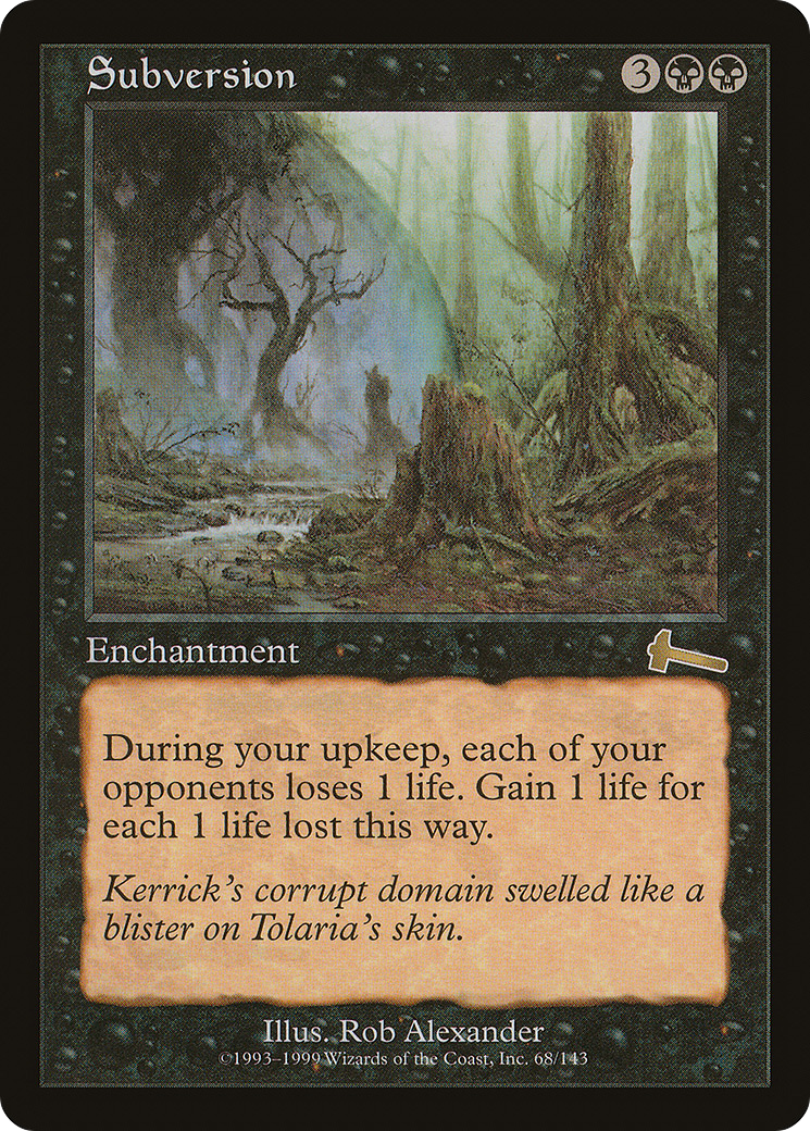 Subversion (ULG-068) [Urza's Legacy] Foil