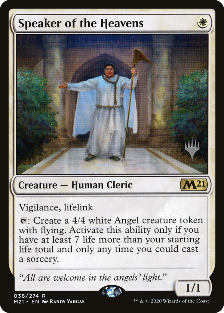 Speaker of the Heavens (PPM21-038) [Promo Pack: Core Set 2021 Promos] Foil