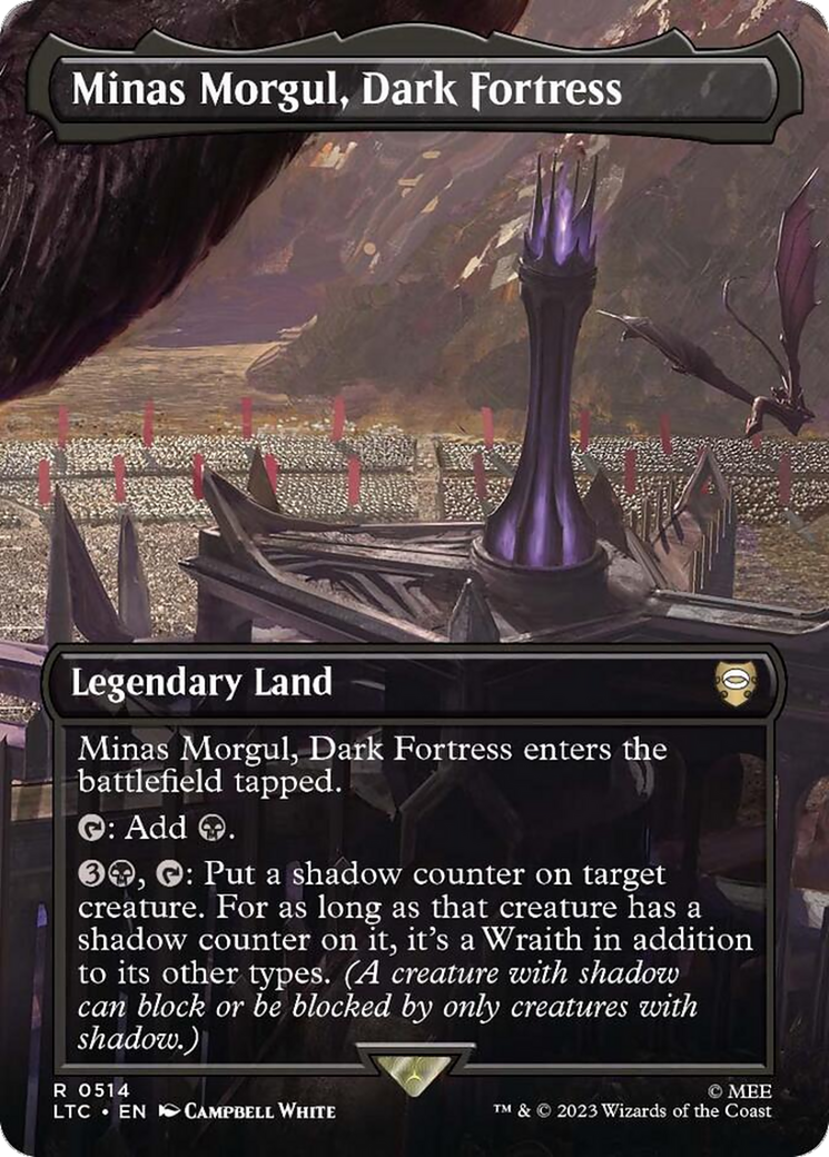Minas Morgul, Dark Fortress (Borderless) (LTC-514) [Tales of Middle-earth Commander] Foil