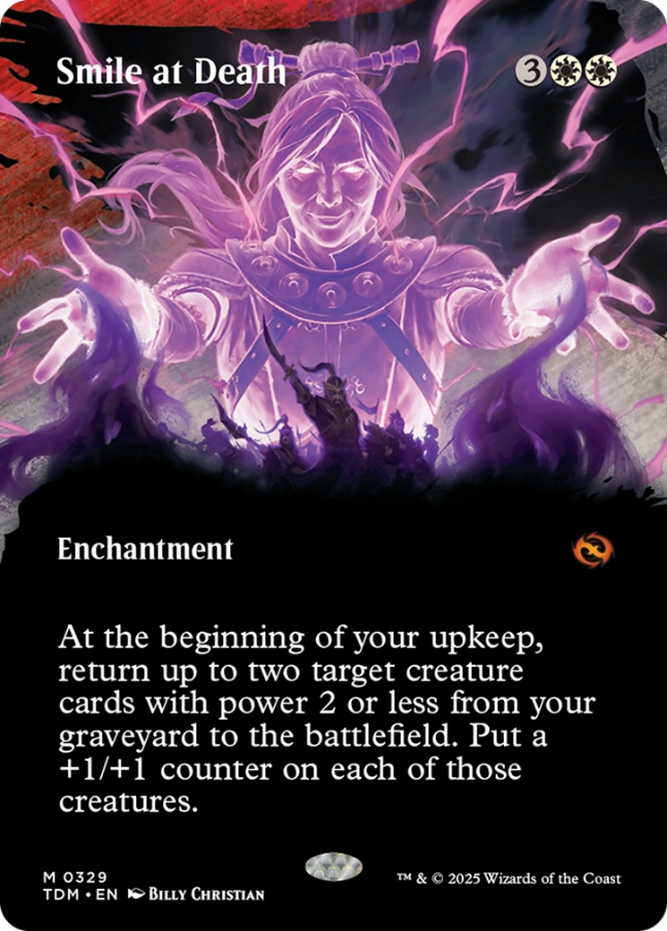 Smile at Death (Borderless) (TDM-329) (Showcase) [Tarkir: Dragonstorm] Foil