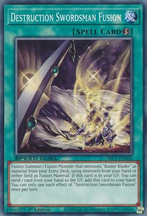 Destruction Swordsman Fusion (Common) (SBC1-ENA16) - Speed Duel: Streets of Battle City 1st Edition