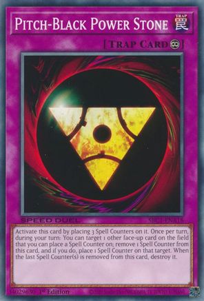 Pitch-Black Power Stone (Common) (SBC1-ENA18) - Speed Duel: Streets of Battle City 1st Edition