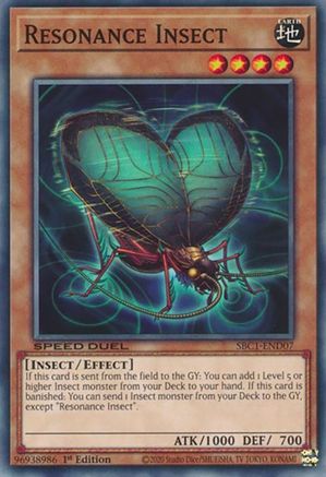 Resonance Insect (Common) (SBC1-END07) - Speed Duel: Streets of Battle City 1st Edition
