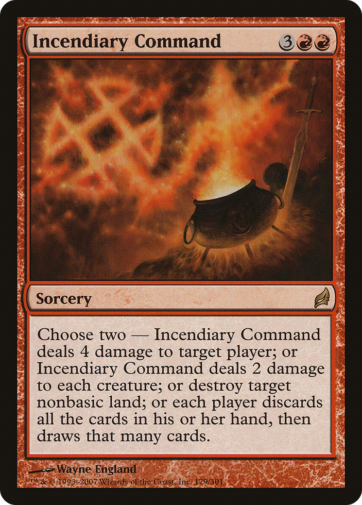 Incendiary Command (LRW-179) [Lorwyn] Foil