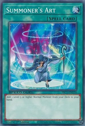 Summoner's Art (Common) (SBC1-ENG16) - Speed Duel: Streets of Battle City 1st Edition