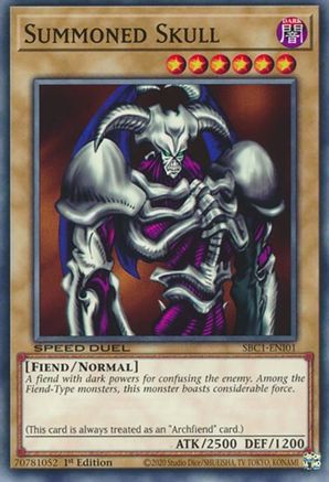 Summoned Skull (Common) (SBC1-ENI01) - Speed Duel: Streets of Battle City 1st Edition
