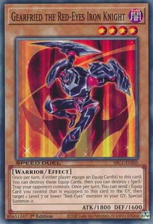 Gearfried the Red-Eyes Iron Knight (Common) (SBC1-ENI05) - Speed Duel: Streets of Battle City 1st Edition