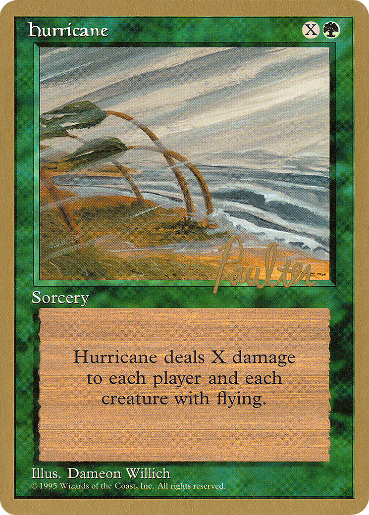 Hurricane - 1996 Preston Poulter (4ED) [Pro Tour Collector Set]