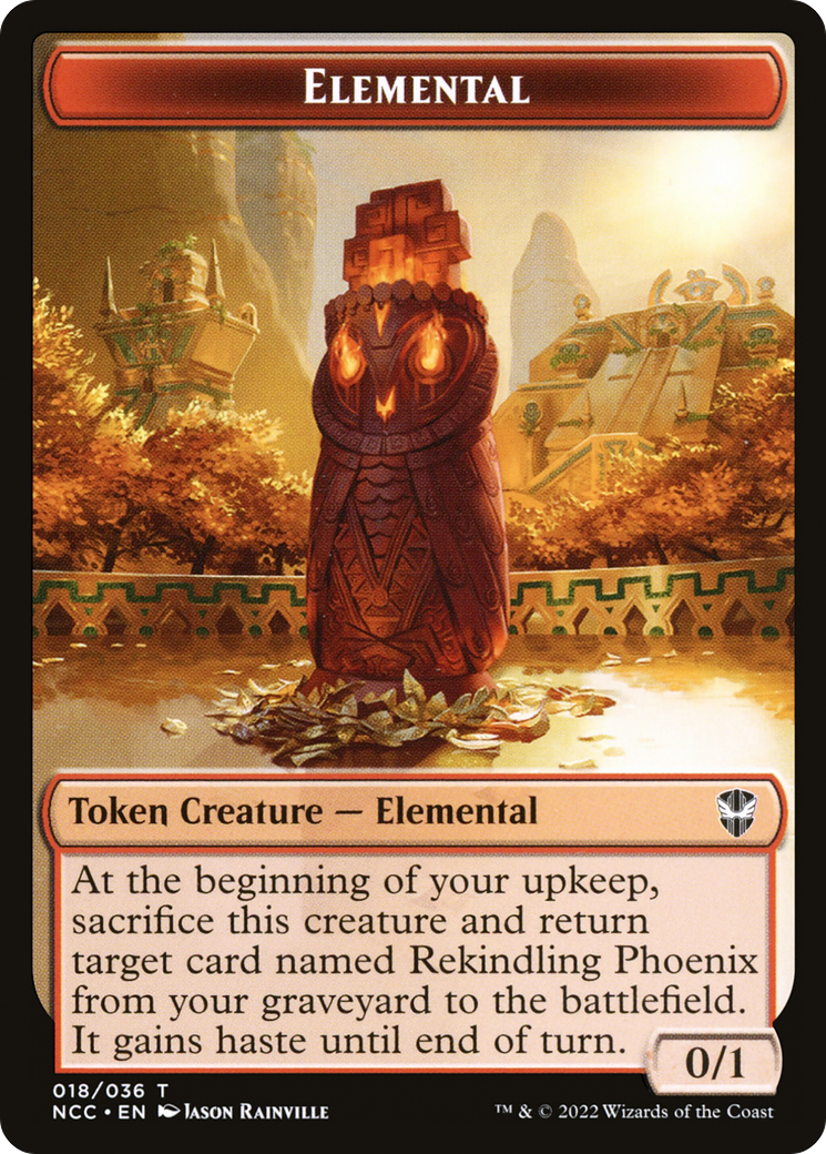 Elemental (TNCC-018) [New Capenna Commander Tokens] Foil