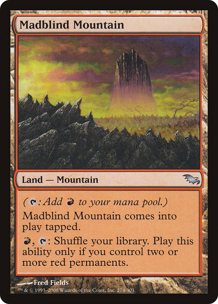 Madblind Mountain (SHM-274) [Shadowmoor] Foil