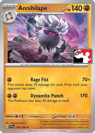 Annihilape (109/198) [Prize Pack Series Cards] - Rare