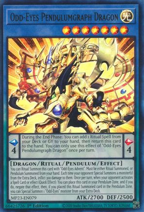 Odd-Eyes Pendulumgraph Dragon (Ultra Rare) (MP23-EN079) - 25th Anniversary Tin: Dueling Heroes Mega Pack 1st Edition