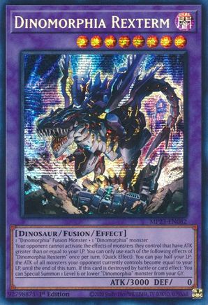 Dinomorphia Rexterm (Prismatic Secret Rare) (MP23-EN082) - 25th Anniversary Tin: Dueling Heroes Mega Pack 1st Edition
