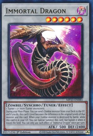 Immortal Dragon (Ultra Rare) (MP23-EN085) - 25th Anniversary Tin: Dueling Heroes Mega Pack 1st Edition