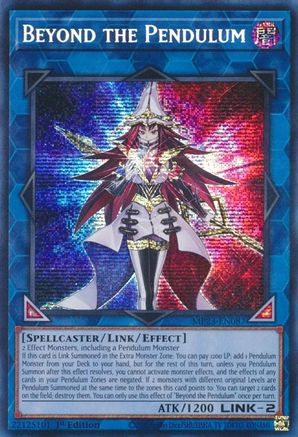 Beyond the Pendulum (Prismatic Secret Rare) (MP23-EN087) - 25th Anniversary Tin: Dueling Heroes Mega Pack 1st Edition