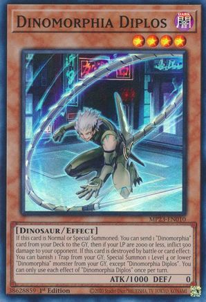 Dinomorphia Diplos (Super Rare) (MP23-EN010) - 25th Anniversary Tin: Dueling Heroes Mega Pack 1st Edition