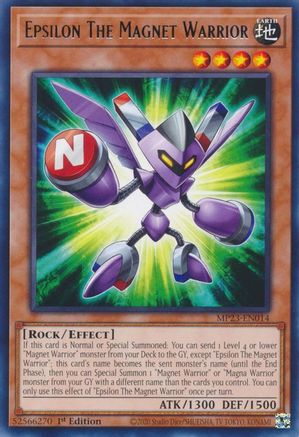 Epsilon The Magnet Warrior (Rare) (MP23-EN014) - 25th Anniversary Tin: Dueling Heroes Mega Pack 1st Edition