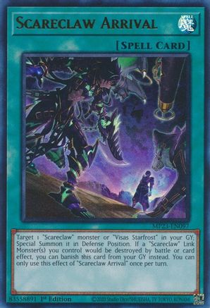 Scareclaw Arrival (Ultra Rare) (MP23-EN097) - 25th Anniversary Tin: Dueling Heroes Mega Pack 1st Edition