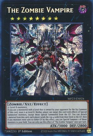 The Zombie Vampire (Prismatic Secret Rare) (MP23-EN024) - 25th Anniversary Tin: Dueling Heroes Mega Pack 1st Edition