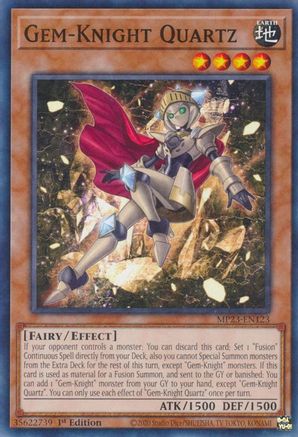 Gem-Knight Quartz (Common) (MP23-EN123) - 25th Anniversary Tin: Dueling Heroes Mega Pack 1st Edition