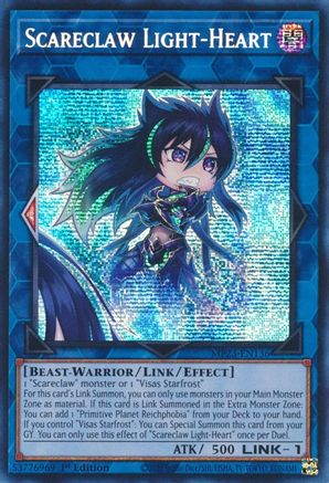 Scareclaw Light-Heart (Prismatic Secret Rare) (MP23-EN136) - 25th Anniversary Tin: Dueling Heroes Mega Pack 1st Edition