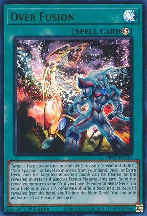 Over Fusion (Ultra Rare) (MP23-EN137) - 25th Anniversary Tin: Dueling Heroes Mega Pack 1st Edition
