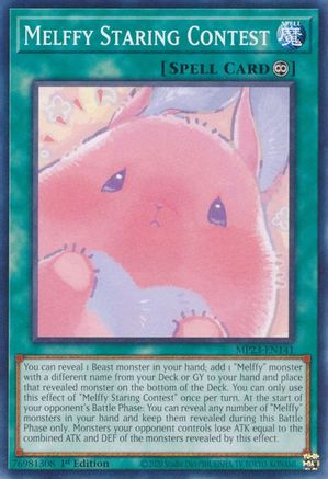 Melffy Staring Contest (Common) (MP23-EN141) - 25th Anniversary Tin: Dueling Heroes Mega Pack 1st Edition