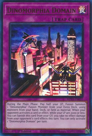 Dinomorphia Domain (Ultra Rare) (MP23-EN037) - 25th Anniversary Tin: Dueling Heroes Mega Pack 1st Edition