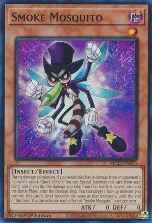 Smoke Mosquito (Super Rare) (MP23-EN053) - 25th Anniversary Tin: Dueling Heroes Mega Pack 1st Edition
